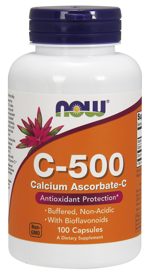 NOW Foods Vitamin C500 Calcium Ascorbate Capsules Super Health Center